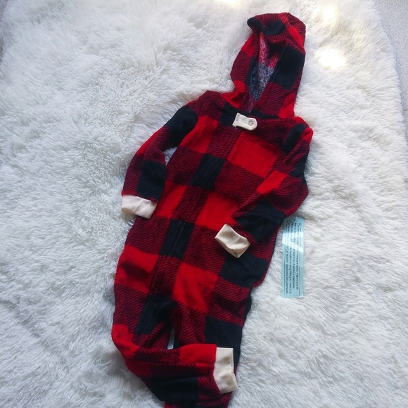 🎯🎯SALE🎯🎯 NWT Red Buffalo Plaid Flannel Toddler Pajamas Sz 3T - Picture 2 of 4